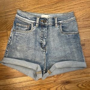 Stretchy Denim Aritzia Wilfred shorts